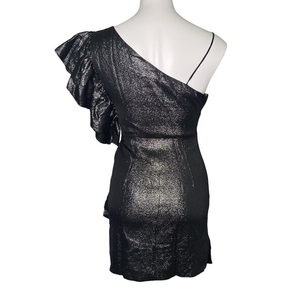 SANDRO Effie One Shoulder Ruffle Cocktail Party Dress Size 1 / US SMALL $495 - Picture 4 of 11